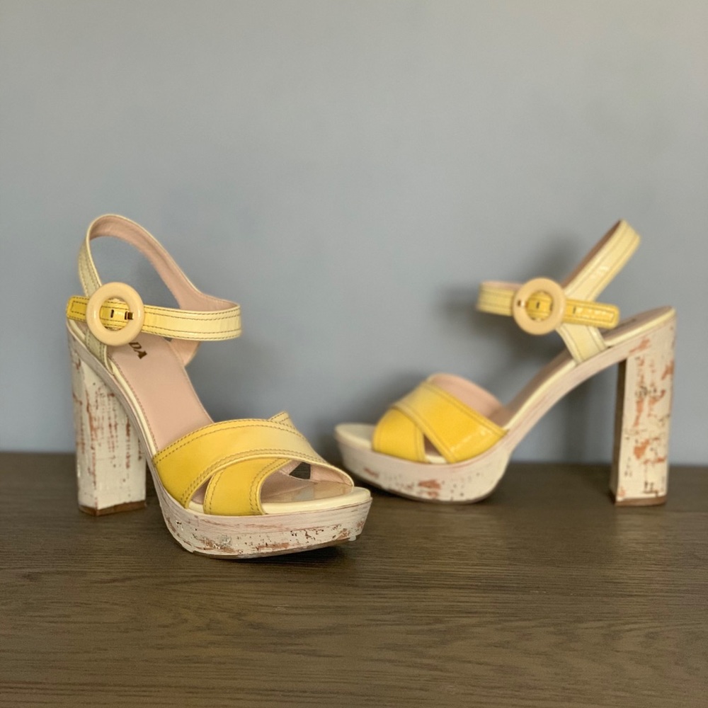 Prada Calzature Donna 1X106A Wedges/ Platform Shoe - Picture 2 of 8